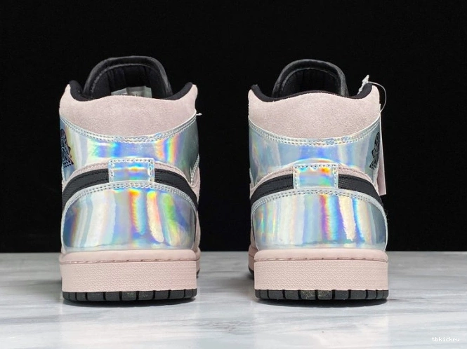 Reps TBkick Jordan Iridescent Air (W) BQ6472-602 Dirty Powder Mid 1 0711